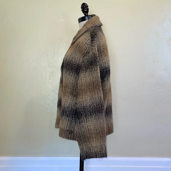 Madewell Kenwick Jacket in Plaid Brown Tan Size Medium - Picture 2 of 12